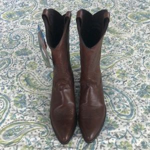 New ABILENE Brown Western Cowboy Boots 7.5 $145